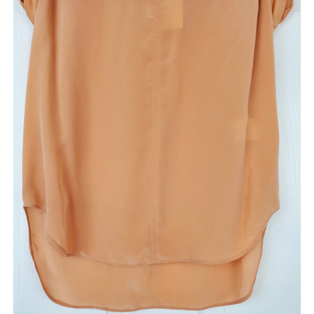 NWT a loves a clay silk fabric mix woven blouse - Picture 6 of 12